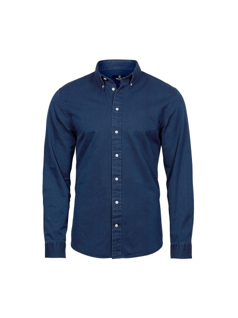 TEE JAYS CASUAL TWILL SHIRT indigo personnalisable