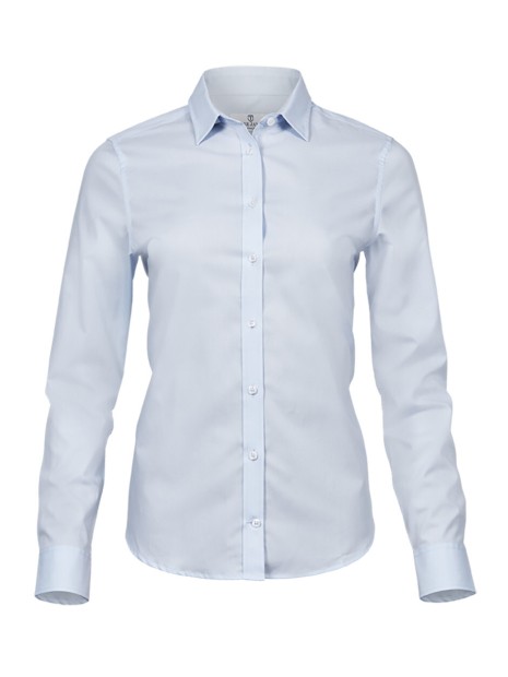 TEE JAYS LADIES STRETCH LUXURY SHIRT bleu clair personnalisable