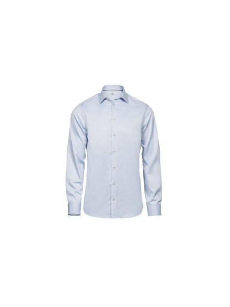 TEE JAYS LUXURY SHIRT SLIM FIT bleu clair personnalisable