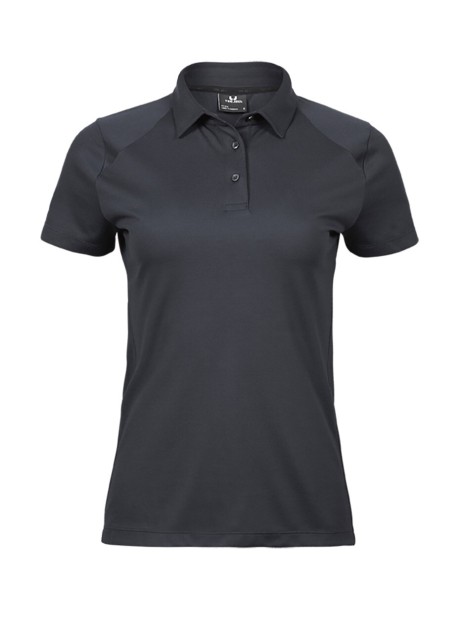TEE JAYS WOMENS LUXURY SPORT POLO dark grey personnalisable