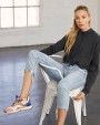 Sweater BELLA-CANVAS Women's Cropped Fleece sweat met capuchon voor bedrukking &amp; borduring