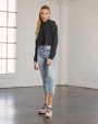 Sweater BELLA-CANVAS Women's Cropped Fleece sweat met capuchon voor bedrukking &amp; borduring