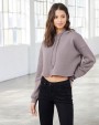 Sweater BELLA-CANVAS Women's Cropped Fleece sweat met capuchon voor bedrukking &amp; borduring