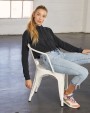 Sweater BELLA-CANVAS Women's Cropped Fleece sweat met capuchon voor bedrukking &amp; borduring