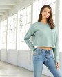 BELLA-CANVAS Cropped Kapuzensweatshirt für Damen Sweatshirt personalisierbar