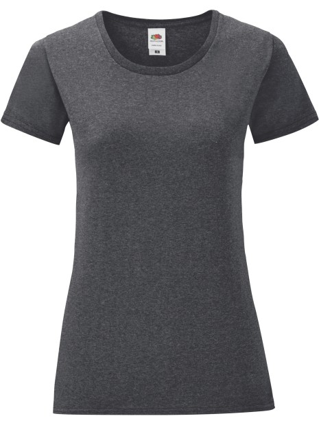 FOL T-shirt femme Iconic-T heather grey fonce personnalisable