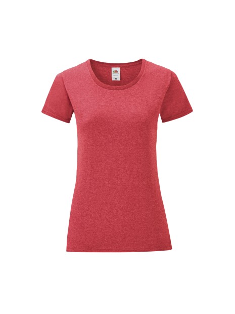FOL T-shirt femme Iconic-T HEATHER RED personnalisable