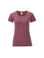 FOL T-shirt femme Iconic-T Heather Burgundy personnalisable