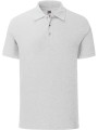 FOL Polo homme Iconic heather grey personnalisable