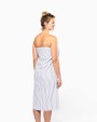 Produit éponge personnalisable KARIBAN Fouta rayée avec franges