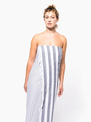Fouta rayée avec franges