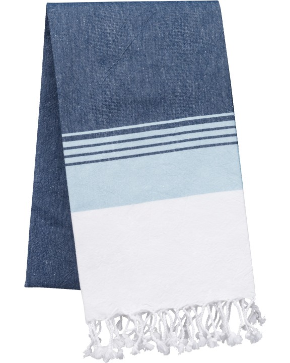 Produit éponge personnalisable KARIBAN Fouta à rayures
