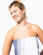 Produit éponge personnalisable KARIBAN Fouta à rayures