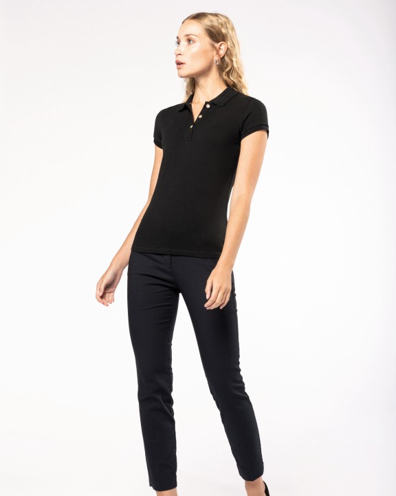 Poloshirt KARIBAN Damespolo Supima® korte mouwen voor bedrukking &amp; borduring