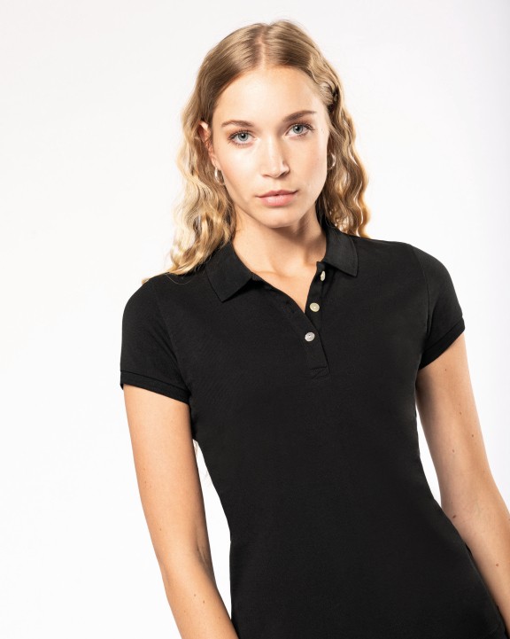 Poloshirt KARIBAN Damespolo Supima® korte mouwen voor bedrukking &amp; borduring