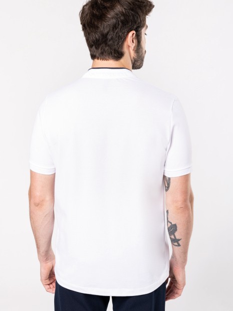 Polos à personnaliser KARIBAN Polo col mao manches courtes homme 