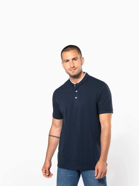 Polos à personnaliser KARIBAN Polo col mao manches courtes homme 