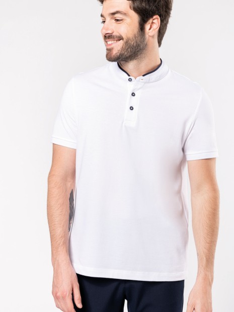 Polos à personnaliser KARIBAN Polo col mao manches courtes homme 