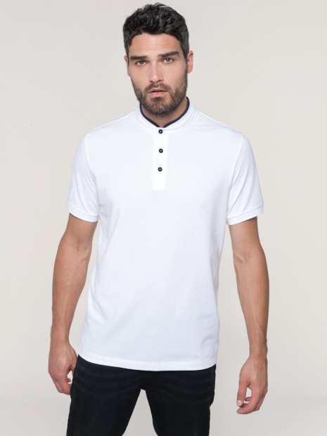 Polos à personnaliser KARIBAN Polo col mao manches courtes homme 