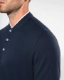 KARIBAN Kurzarm-Polohemd für Herren mit Maokragen Poloshirt personalisierbar