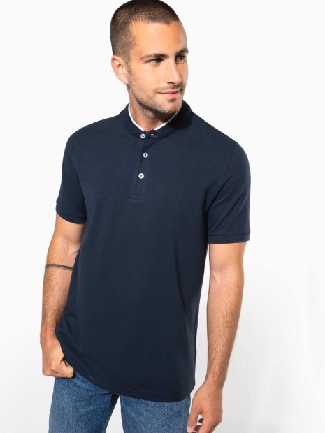 Polos à personnaliser KARIBAN Polo col mao manches courtes homme 