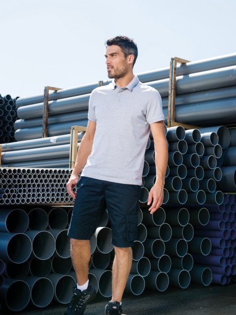 Polos à personnaliser WK. DESIGNED TO WORK Polo col boutons pression manches courtes homme 