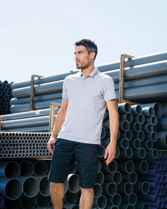 Poloshirt WK. DESIGNED TO WORK Herenpolo met drukknoopkraag en korte mouwen voor bedrukking &amp; borduring