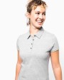 KARIBAN Jersey-Kurzarm-Polohemd für Damen Poloshirt personalisierbar