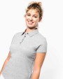 KARIBAN Jersey-Kurzarm-Polohemd für Damen Poloshirt personalisierbar