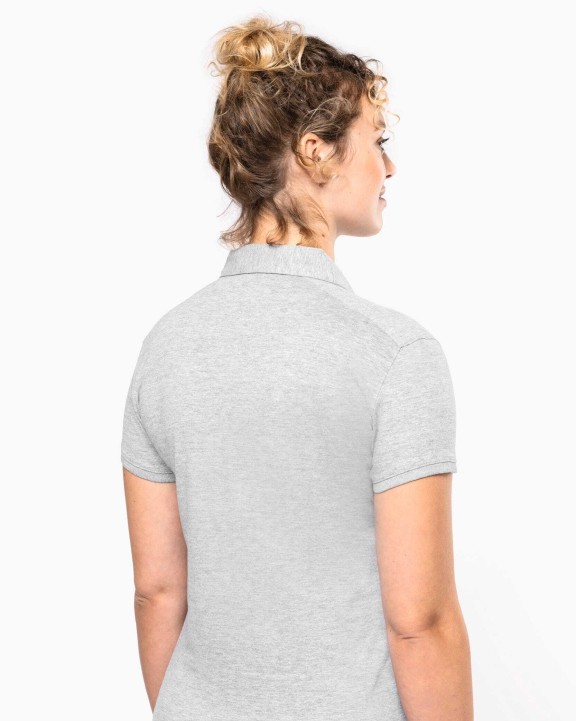 KARIBAN Jersey-Kurzarm-Polohemd für Damen Poloshirt personalisierbar