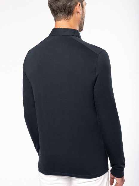 Polos à personnaliser KARIBAN Polo jersey manches longues homme 