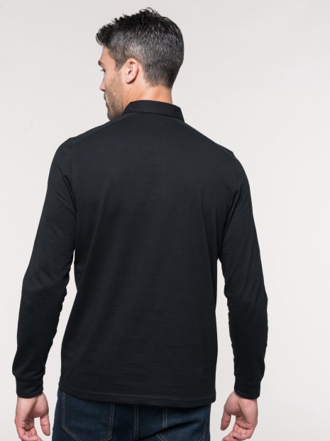 Polos à personnaliser KARIBAN Polo jersey manches longues homme 