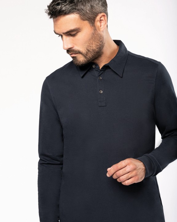 Polo personnalisable KARIBAN Polo jersey manches longues homme