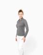 KARIBAN Langarm-Polohemd für Damen aus Jersey Poloshirt personalisierbar
