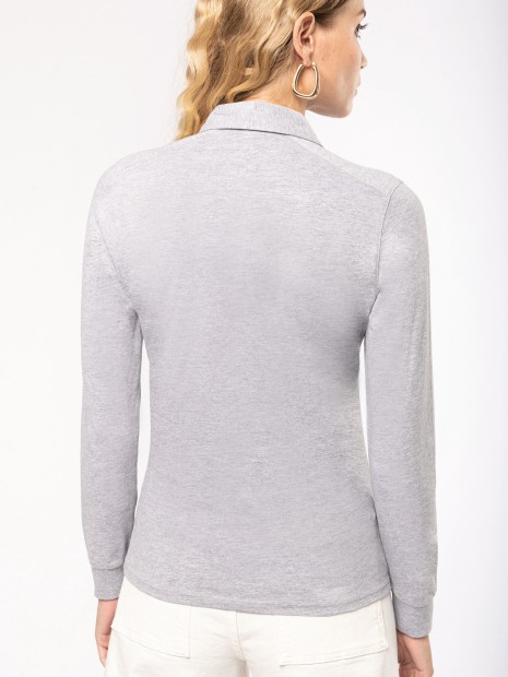 Polos à personnaliser KARIBAN Polo jersey manches longues femme 