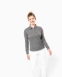 KARIBAN Langarm-Polohemd für Damen aus Jersey Poloshirt personalisierbar