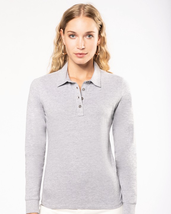 Polo personnalisable KARIBAN Polo jersey manches longues femme