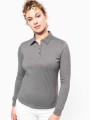 Polos à personnaliser KARIBAN Polo jersey manches longues femme 