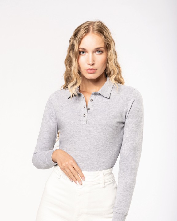 Polo personnalisable KARIBAN Polo jersey manches longues femme