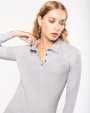 Polo personnalisable KARIBAN Polo jersey manches longues femme