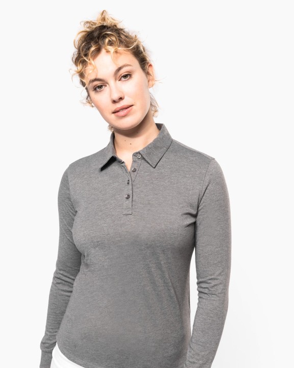 Polo personnalisable KARIBAN Polo jersey manches longues femme