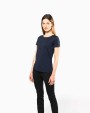 KARIBAN Damen-T-Shirt Supima® mit kurzen Ärmeln und Rundhalsausschnitt T-Shirt personalisierbar