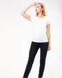 T-shirt KARIBAN Dames-t-shirt Supima® ronde hals korte mouwen voor bedrukking &amp; borduring