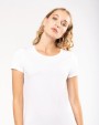 T-shirt KARIBAN Dames-t-shirt Supima® ronde hals korte mouwen voor bedrukking &amp; borduring