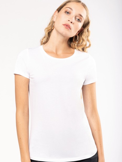 T-Shirts à personnaliser KARIBAN T-shirt Supima® col rond manches courtes femme 