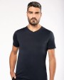 T-shirt KARIBAN Heren-t-shirt Supima® V-hals korte mouwen voor bedrukking &amp; borduring