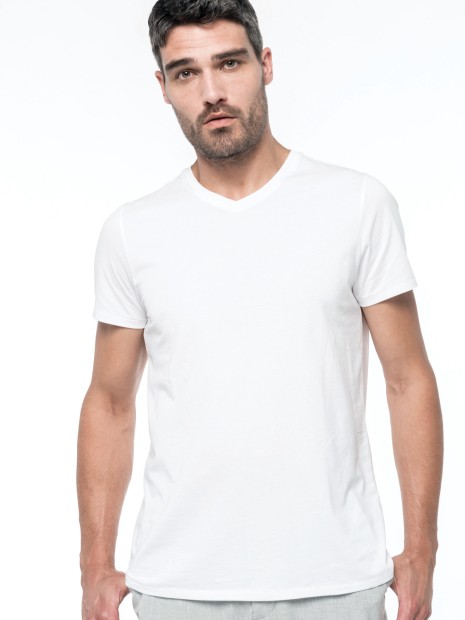 T-Shirts à personnaliser KARIBAN T-shirt Supima® col V manches courtes homme 