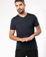 T-shirt KARIBAN Heren-t-shirt Supima® V-hals korte mouwen voor bedrukking &amp; borduring