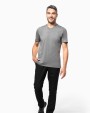 KARIBAN Herren-T-Shirt Supima® mit V-Ausschnitt und kurzen Ärmeln T-Shirt personalisierbar