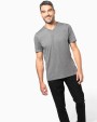 KARIBAN Herren-T-Shirt Supima® mit V-Ausschnitt und kurzen Ärmeln T-Shirt personalisierbar